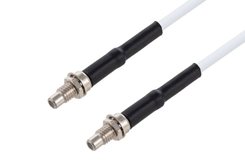 SMC ジャック バルクヘッド 〜 SMC ジャック バルクヘッド ケーブル、RG188-DS 同軸 、熱収縮チューブ付