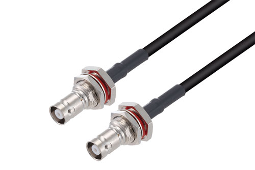 MHV メスバルクヘッド 〜 MHV メス バルクヘッド ケーブル、RG58 同軸
