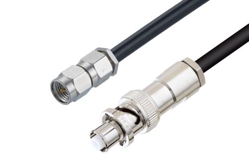 SMA オス 〜 SHV プラグ ケーブル、RG223 同軸