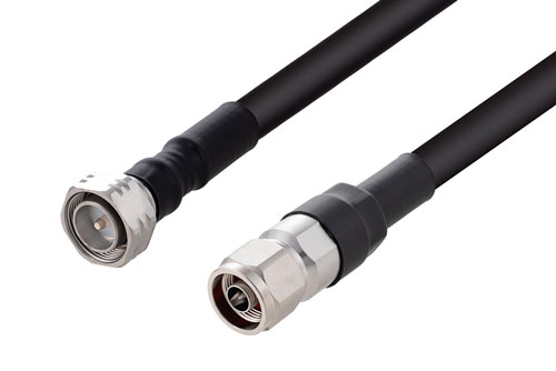 4.3-10 Male to N Male Cable Using 1/2 inch Superflexible Coax