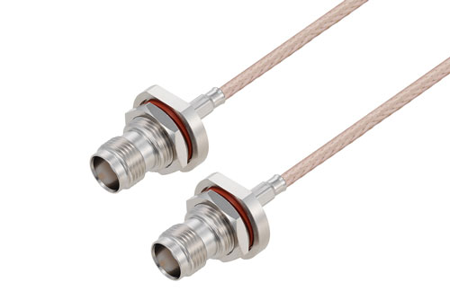 TNC Female Bulkhead to TNC Female Bulkhead Cable Using RG316 Coax