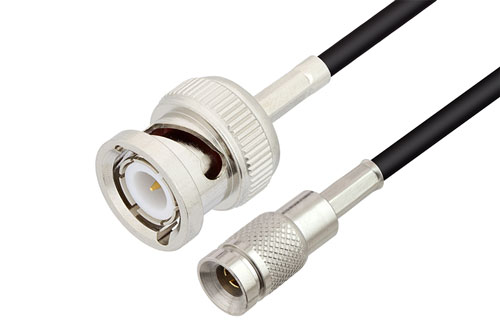 BNC Male to 1.0/2.3 Plug Cable Using LMR-100 Coax