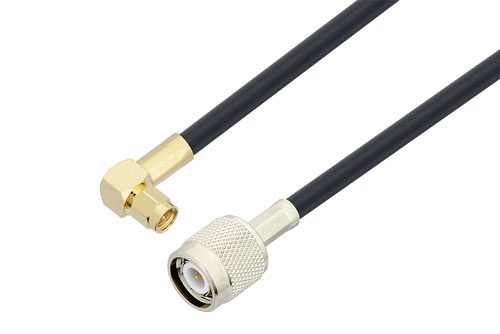 SMA Male Right Angle to TNC Male Cable Using LMR-240-UF Coax