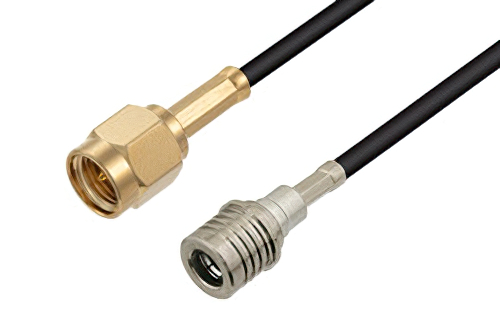 SMA Male to QMA Male Cable Using LMR-100 Coax