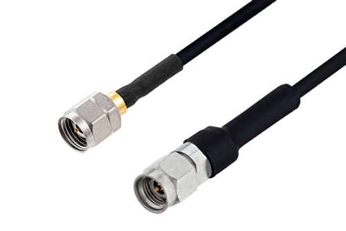 2.4mm Male to 2.92mm Male Cable Using PE-SR405FLJ Coax , LF Solder