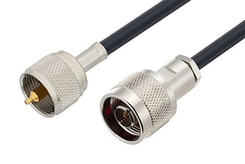 UHF Male to N Male Cable Using LMR-195 Coax
