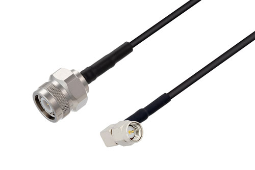 TNC オス ～  SMA オス直角 低損失ケーブル LMR-100 同軸