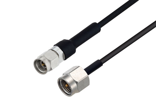 2.92mm オス ～  SMA オス, ケーブル PE-SR405FLJ 同軸