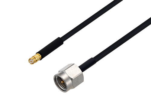 SMP メス ～ SMA オス, ケーブル PE-SR405FLJ 同軸