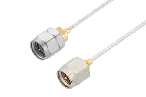2.4mm オス ～  SMA オス, ケーブル PE-SR047FL 同軸