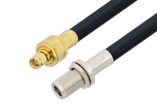 SMA オス ～ N メス バルクヘッド 低損失 ケーブル,  LMR-400-DB 同軸
