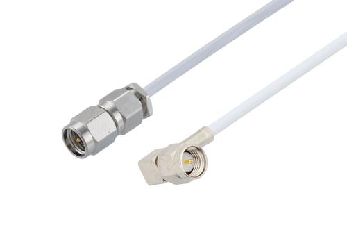 SMA オス ～  SMA オス直角, ケーブル RG188-DS 同軸