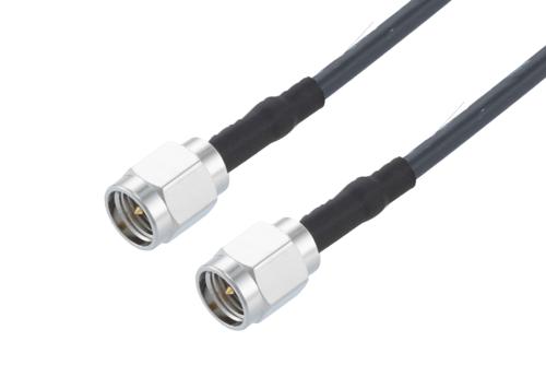SMA オス ～  SMA オス, ケーブル LMR-100A-UF 同軸, 熱収縮チューブ