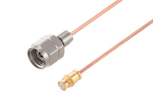 1.85mm オス ～  SMP メス, ケーブル PE-047SR 同軸