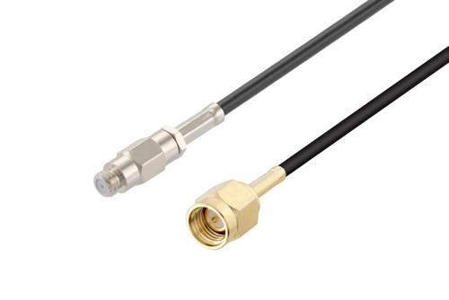 SMA オス ～  10-32 メス, ケーブル RG174 同軸 , 鉛フリーはんだ