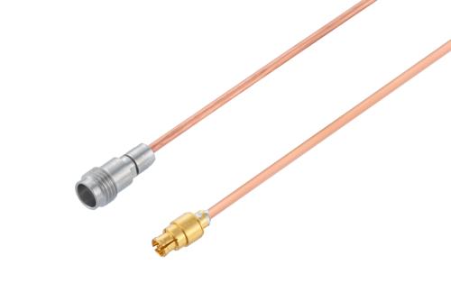 1.85mm メス ～ Mini SMP メス, ケーブル PE-047SR 同軸