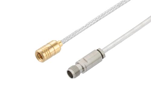 2.4mm メス ～ SMB プラグ, ケーブル PE-SR405FL 同軸