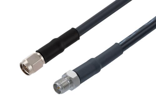 SMA オス 〜 逆極性 SMA メス  ケーブル, LMR-195-FR 同軸