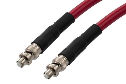 SHV プラグ ～ SHV プラグ ケーブル, RG213HV 同軸, 熱収縮チューブ付