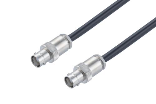 BNC 二軸 ジャック ～ BNC 二軸 ジャック ケーブル, 78 Ω RG108 同軸