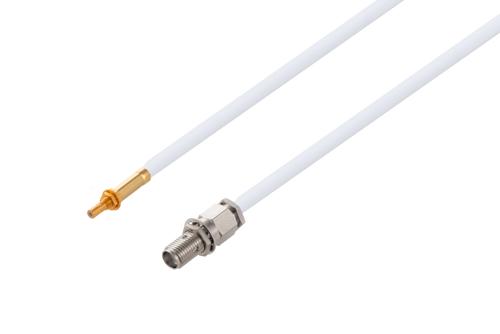 SSMB ジャック バルクヘッド ～ SMA メス バルクヘッド ケーブル, RG188-DS 同軸