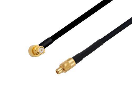 MMCX プラグ ～ SMP メス 直角 ケーブル, PE-SR405FLJ 同軸