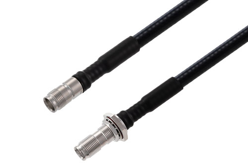 NEX10 メス ～ NEX10 メス バルクヘッド 低 PIM ケーブル, SPO-250 同軸