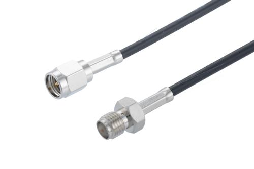 耐火仕様 SMA オス ～ SMA メス 低損失ケーブル, LMR-100-FR 同軸