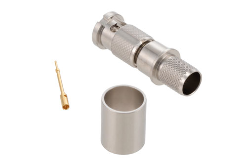 12G SDI 75 Ω HD-BNC オス コネクタ 圧着/はんだ 接続,  Belden 4694R, Belden 1694A, RG6