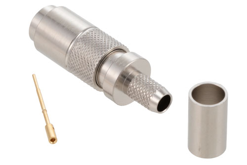 12G SDI 75 Ω 1.0/2.3 オス コネクタ 圧着/はんだ 接続,  Belden 4855R, Belden 1855A