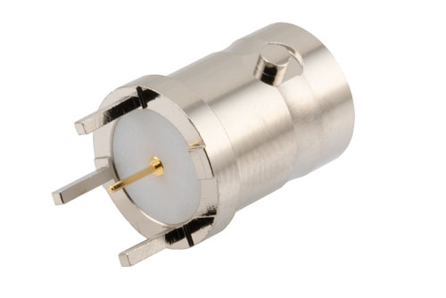 12G SDI 75 Ω BNC メス コネクタ, はんだ接続, スルーホール PCB