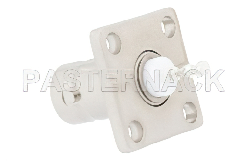 BNC メス コネクタ、はんだ接続、4ホールパネルマウント、タレットターミナル、.531インチ穴間隔