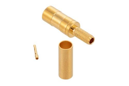 SSMB プラグ コネクタ、圧着/はんだ接続、RG174、RG316、RG188、LMR-100、PE-B100、PE-C100、.100インチ