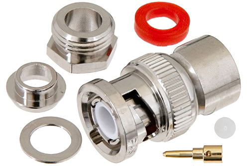 BNC オス コネクタ、クランプ/はんだ接続、RG59、RG62、RG71