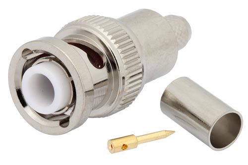 MHV オス コネクタ、圧着/はんだ接続、RG59、RG62、RG71
