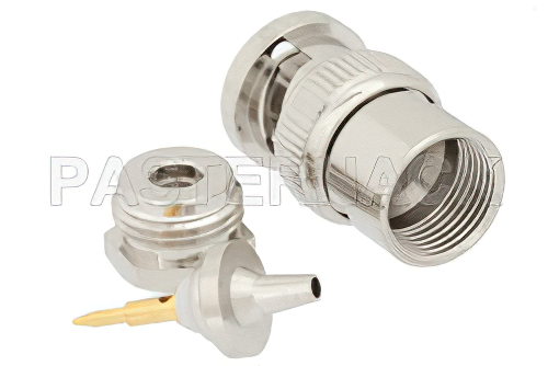 BNC オス コネクタ、クランプ/はんだ接続、RG174、RG316、RG188、.100インチ、PE-B100、PE-C100、LMR-100