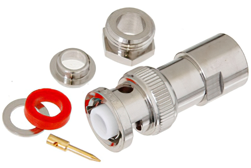 MHV オス コネクタ、クランプ/はんだ接続、RG59、RG62、RG71