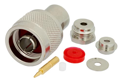 N オス コネクタ、クランプ/はんだ接続、RG174、RG316、RG188