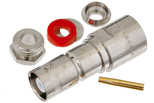 MHV メス コネクタ、クランプ/はんだ接続、RG58、RG55、RG141、RG142、RG223、RG400、RG303、PE-C195、PE-P195、LMR-195