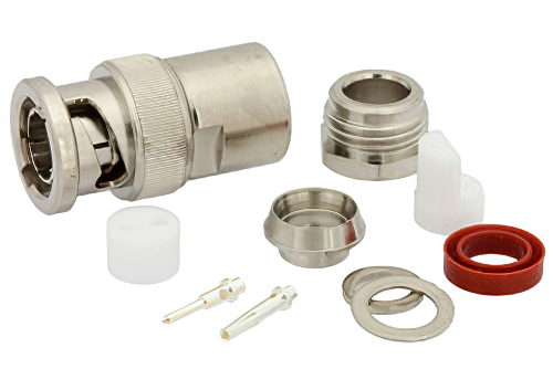 78 Ω BNC二軸 プラグ コネクタ、クランプ/はんだ接続、RG108、78Ω二軸