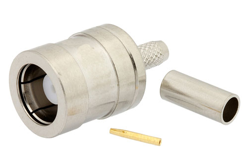 75 Ω SMB プラグ コネクタ、圧着/はんだ接続、RG179、RG187