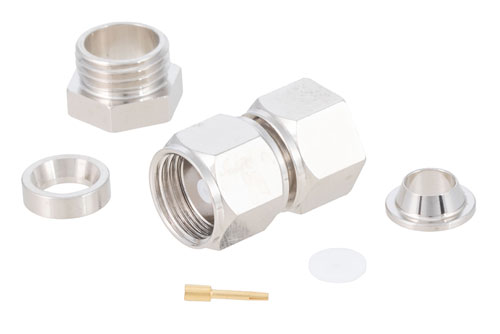 75 Ω SMC プラグ コネクタ、クランプ/はんだ接続、RG59、RG62、RG71