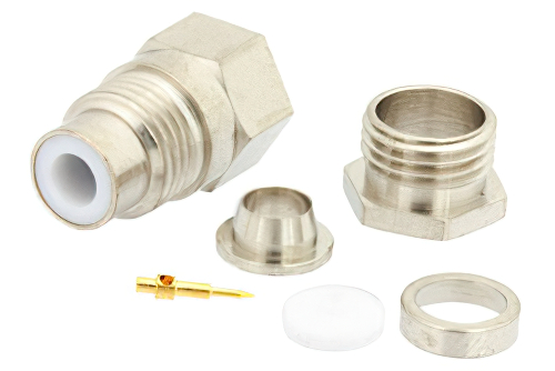 75 Ω SMC ジャック コネクタ、クランプ/はんだ接続、RG59、RG62