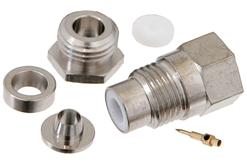 75 Ω SMC ジャック コネクタ、クランプ/はんだ接続、RG180、RG195