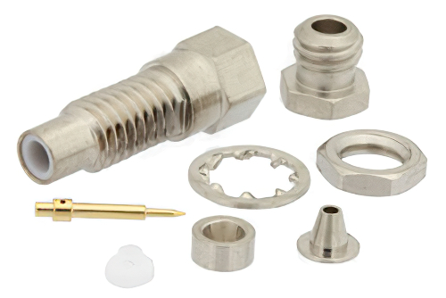 SMC ジャック バルクヘッドマウントコネクタ、クランプ/はんだ接続、RG178、RG196、.177インチD穴