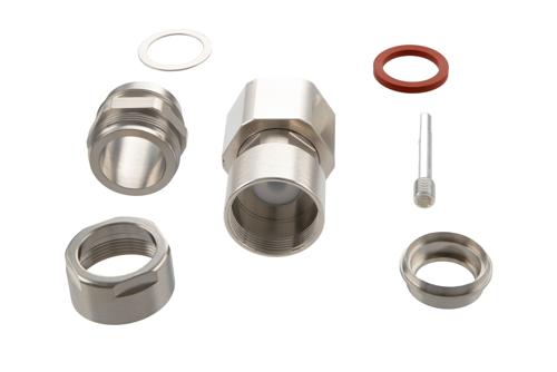 LC オス コネクタ、クランプ/はんだ接続、RG218、RG219、RG17