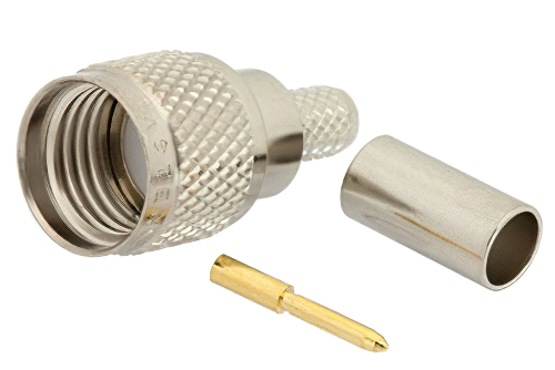 Mini UHF オス コネクタ、圧着/はんだ接続、RG58、RG303、RG141、PE-C195、PE-P195、LMR-195、.195インチ