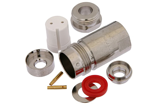 95 Ω 3/4インチ-20二軸 メス コネクタ、クランプ/はんだ接続、PE-S330