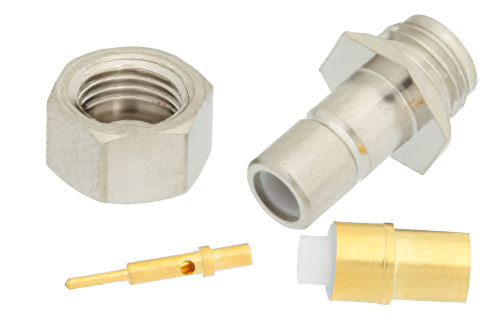 SMB ジャック コネクタ、クランプ/はんだ接続、PE-SR405AL、PE-SR405FL、RG405