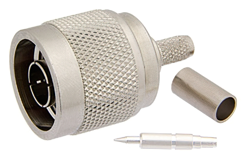 N オス コネクタ、圧着/はんだ接続、PE-C200